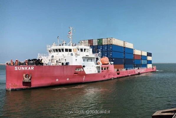 ناوخدای مست، کشتی کانتینر بر را به گل نشاند