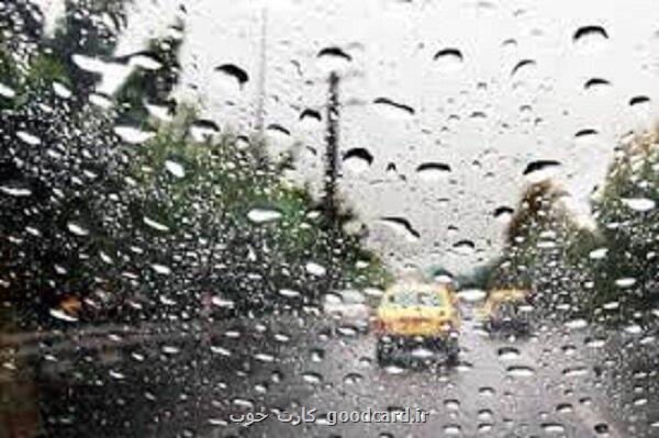 رگبار و رعد و برق در استانها