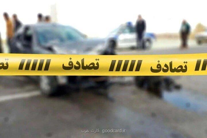 برخورد وحشتناک پراید با کارگران آسفالت کار در اتوبان زین الدین