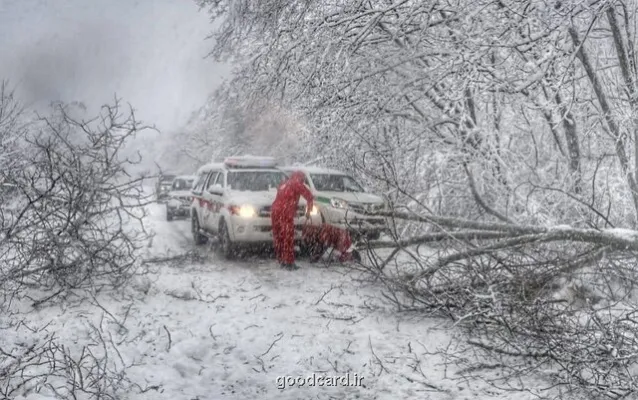 آماده باش هلال احمر به دنبال بارندگی باران و برف در این استانها